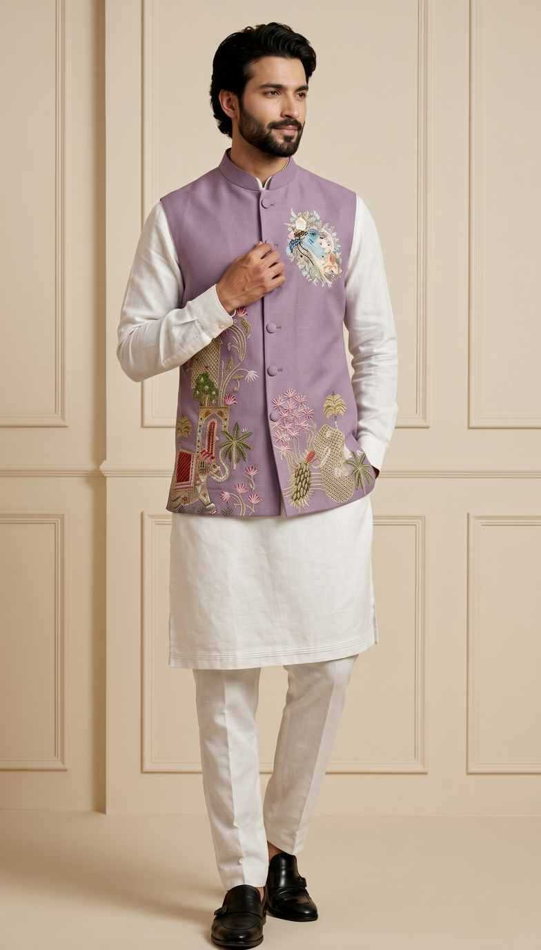 YNF Wholesale Viscose Mens Kurta Pyjama RIN223 Kurta Pyjama with Waistcoat -series 2410 To 2419 | Surat Manufacturer