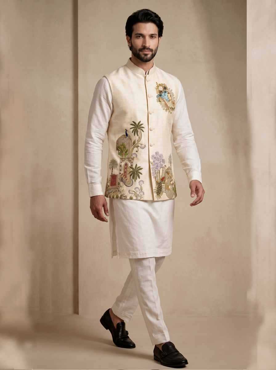 YNF Wholesale Viscose Mens Kurta Pyjama RIN223 Kurta Pyjama with Waistcoat -series 2410 To 2419 | Surat Manufacturer