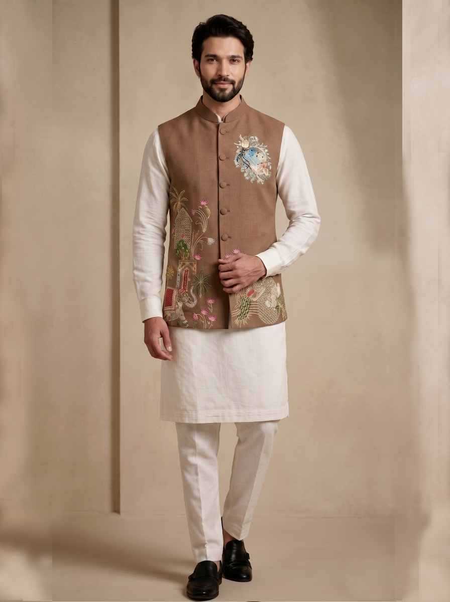 YNF Wholesale Viscose Mens Kurta Pyjama RIN223 Kurta Pyjama with Waistcoat -series 2410 To 2419 | Surat Manufacturer