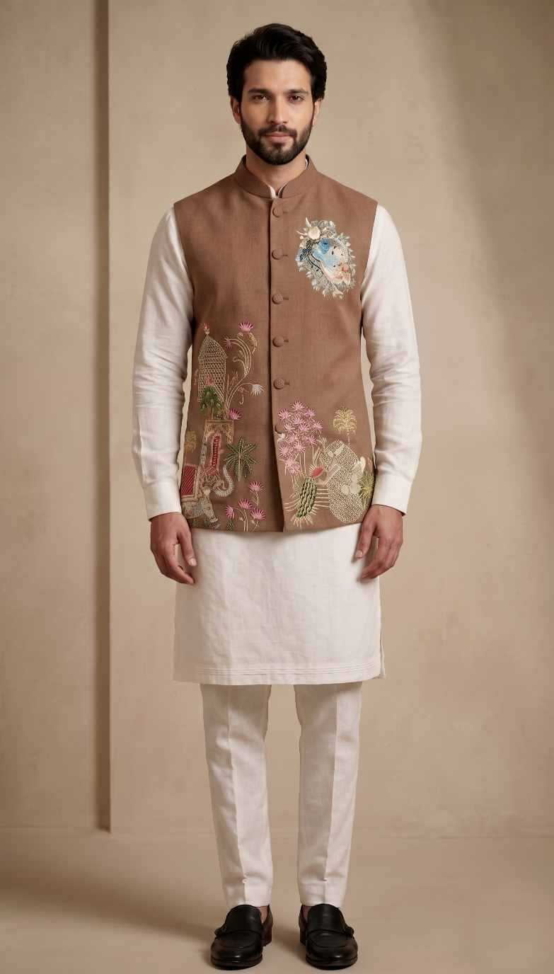 YNF Wholesale Viscose Mens Kurta Pyjama RIN223 Kurta Pyjama with Waistcoat -series 2410 To 2419 | Surat Manufacturer