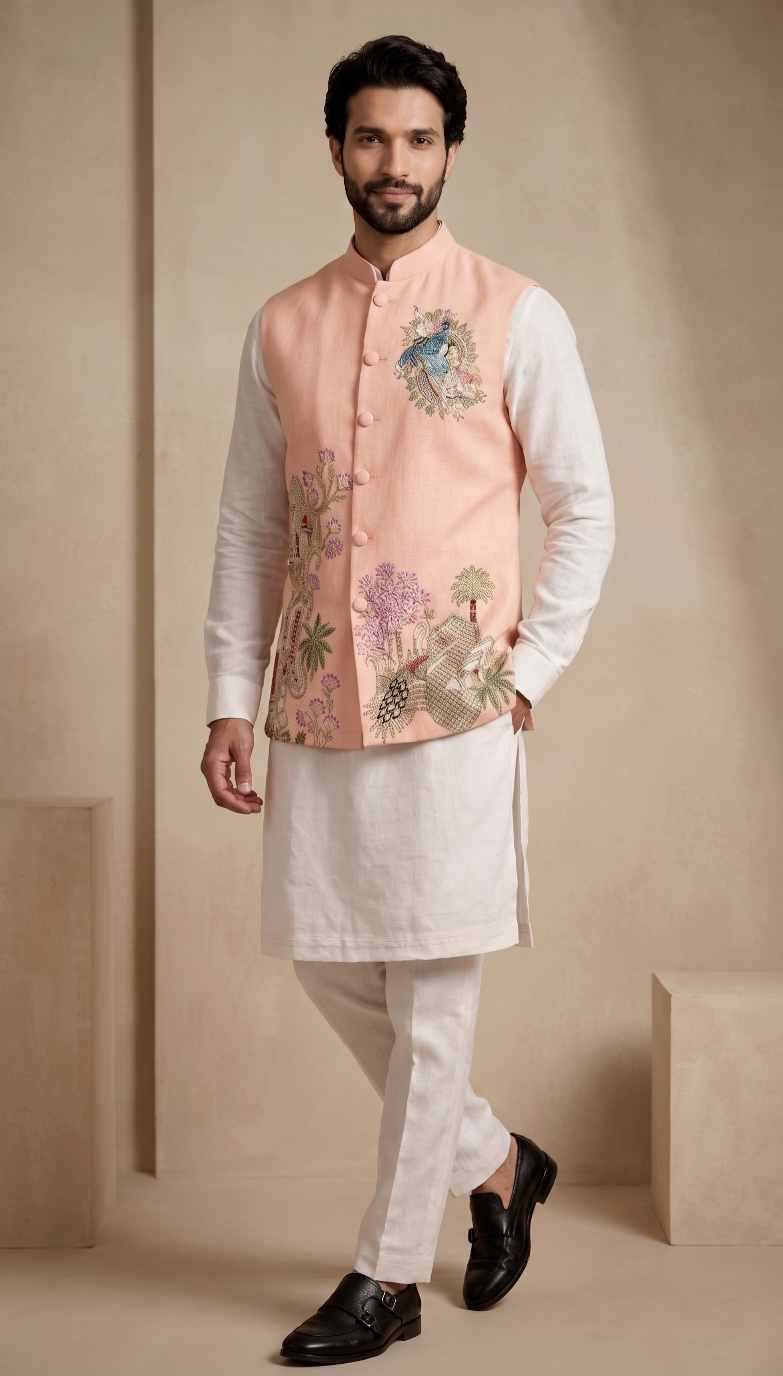 YNF Wholesale Viscose Mens Kurta Pyjama RIN223 Kurta Pyjama with Waistcoat -series 2410 To 2419 | Surat Manufacturer