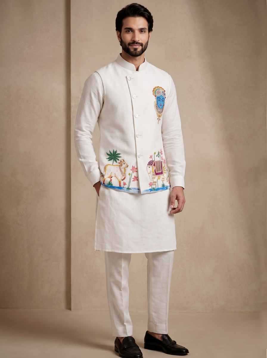 YNF Wholesale Viscose Mens Kurta Pyjama RIN223 Kurta Pyjama with Waistcoat -series 2410 To 2419 | Surat Manufacturer