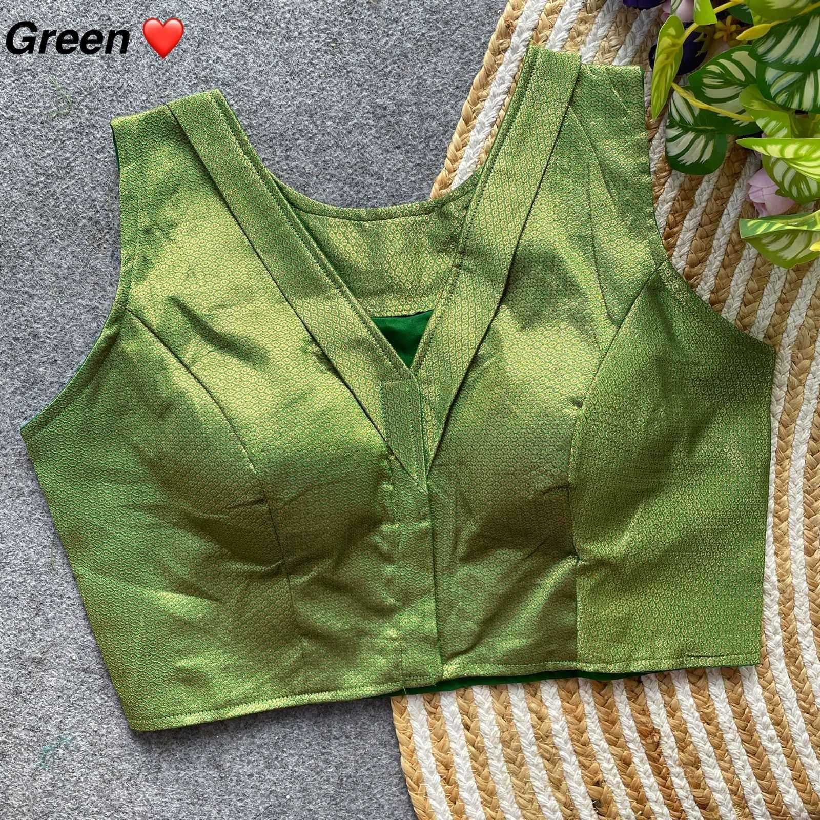 YNF Wholesale Jacquard V-Neck Blouses | Surat Manufacturer