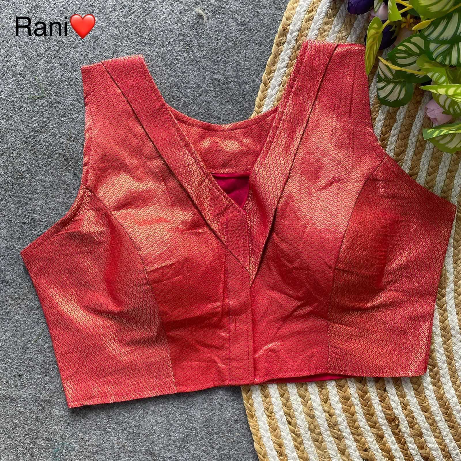 YNF Wholesale Jacquard V-Neck Blouses | Surat Manufacturer