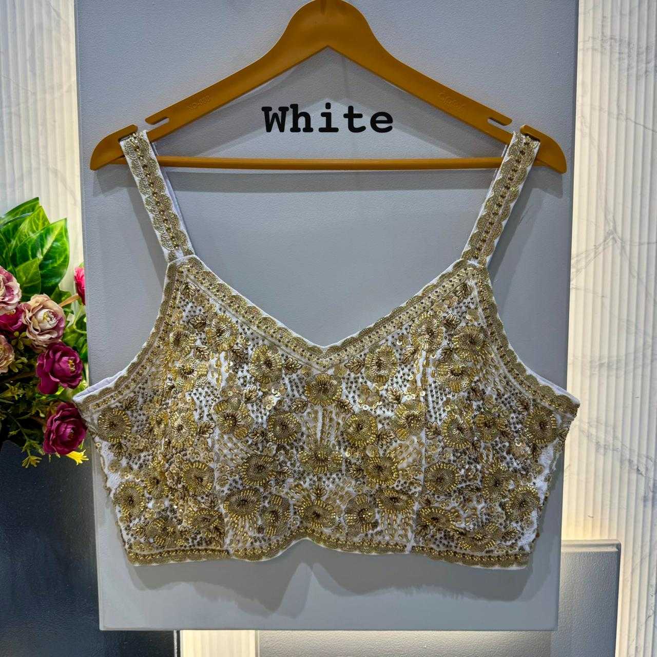YNF Wholesale Faux Georgette Sleeveless Blouse  | Surat Manufacturer