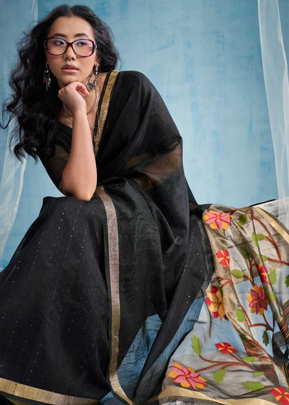 YNF Wholesale Soft Muga Silk Handloom Sarees  | Surat Manufacturer