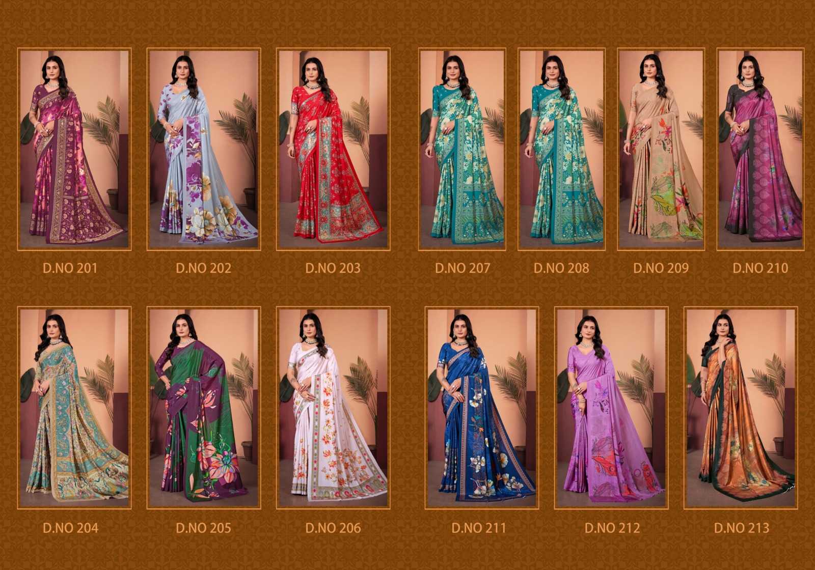 YNF Wholesale Crepe Silk Fancy Sarees  | Surat Manufacturer