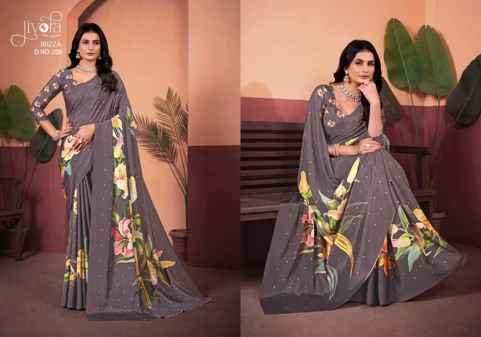 YNF Wholesale Crepe Silk Fancy Sarees  | Surat Manufacturer