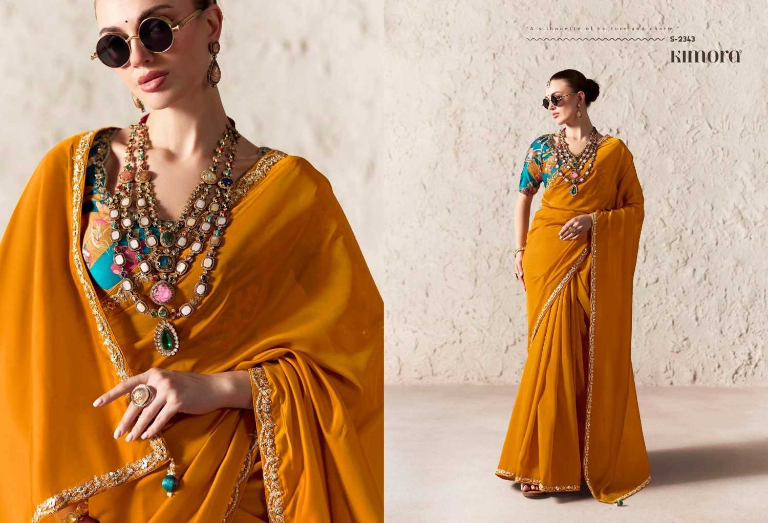 YNF Wholesale Tissue Party Wear Sarees  | Surat Manufacturer