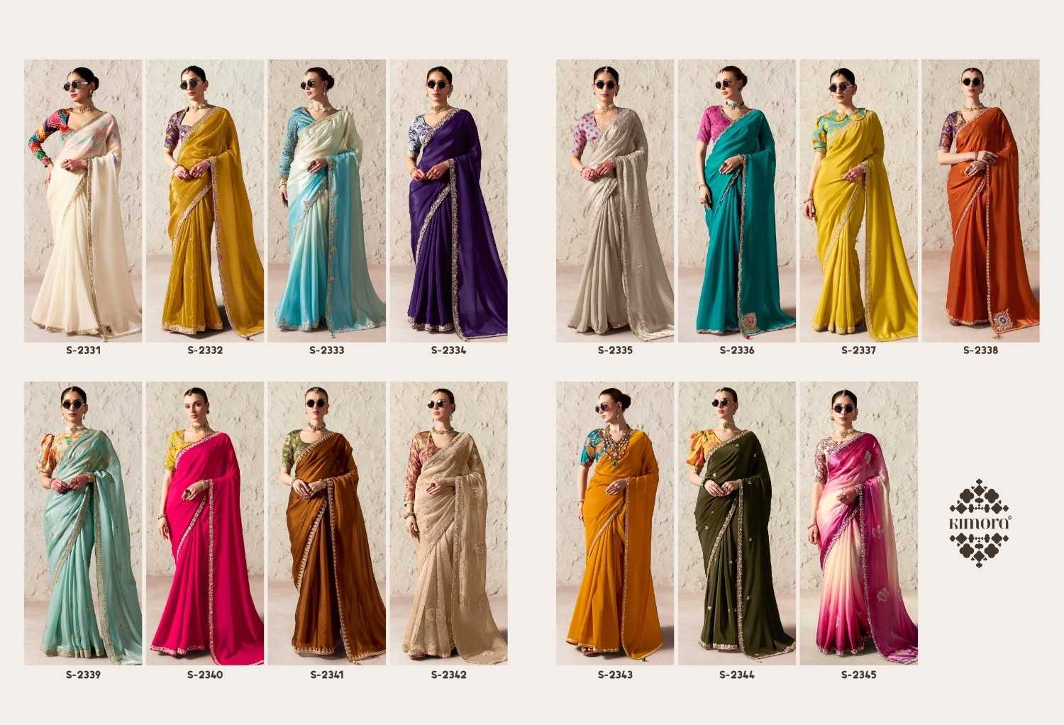 YNF Wholesale Tissue Party Wear Sarees  | Surat Manufacturer