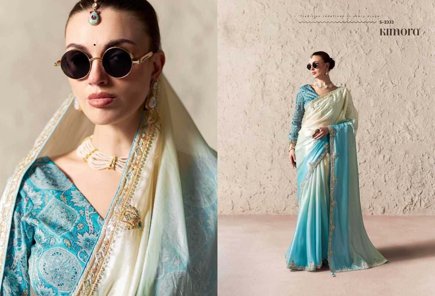 YNF Wholesale Tissue Party Wear Sarees  | Surat Manufacturer