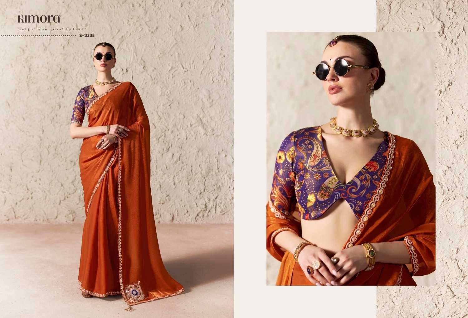 YNF Wholesale Tissue Party Wear Sarees  | Surat Manufacturer