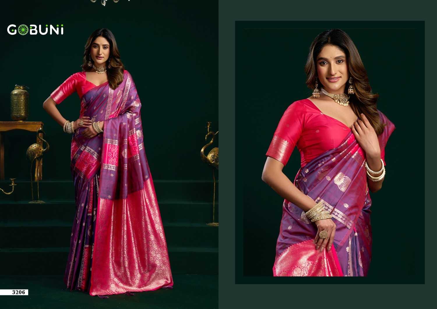 YNF Wholesale Soft Silk Hand Printed Saree  | Surat Manufacturer