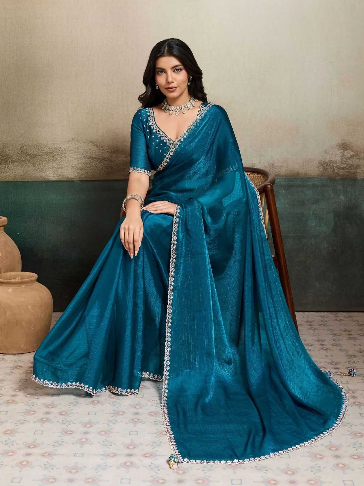 YNF Wholesale Viscose Fancy Sarees  | Surat Manufacturer