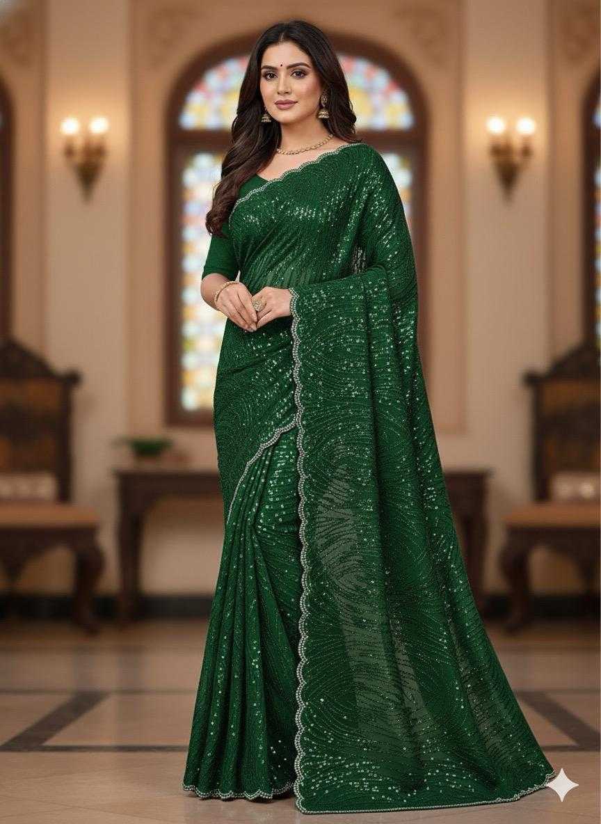 YNF Wholesale Chiffon Embroidered Sarees  | Surat Manufacturer