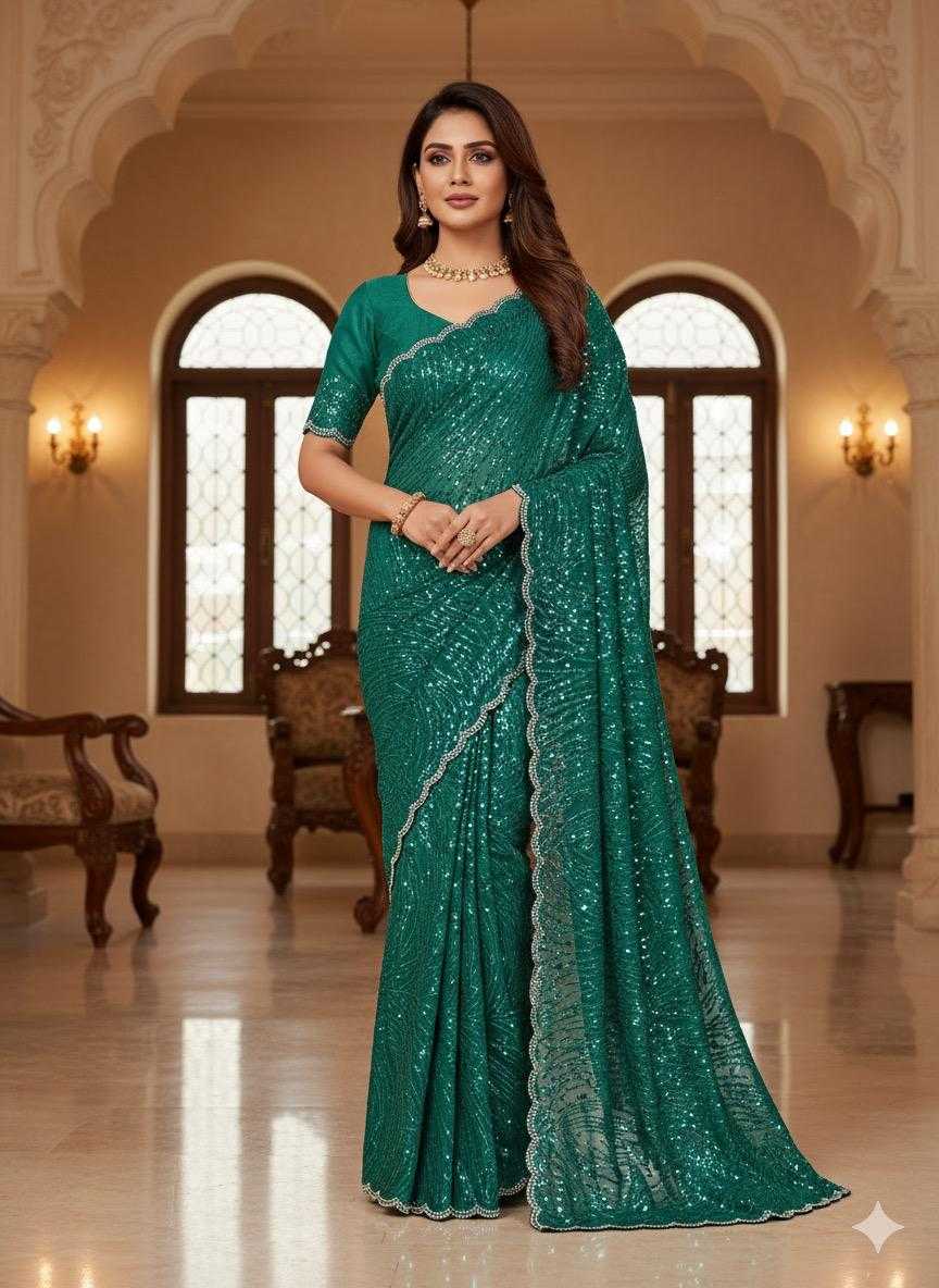 YNF Wholesale Chiffon Embroidered Sarees  | Surat Manufacturer