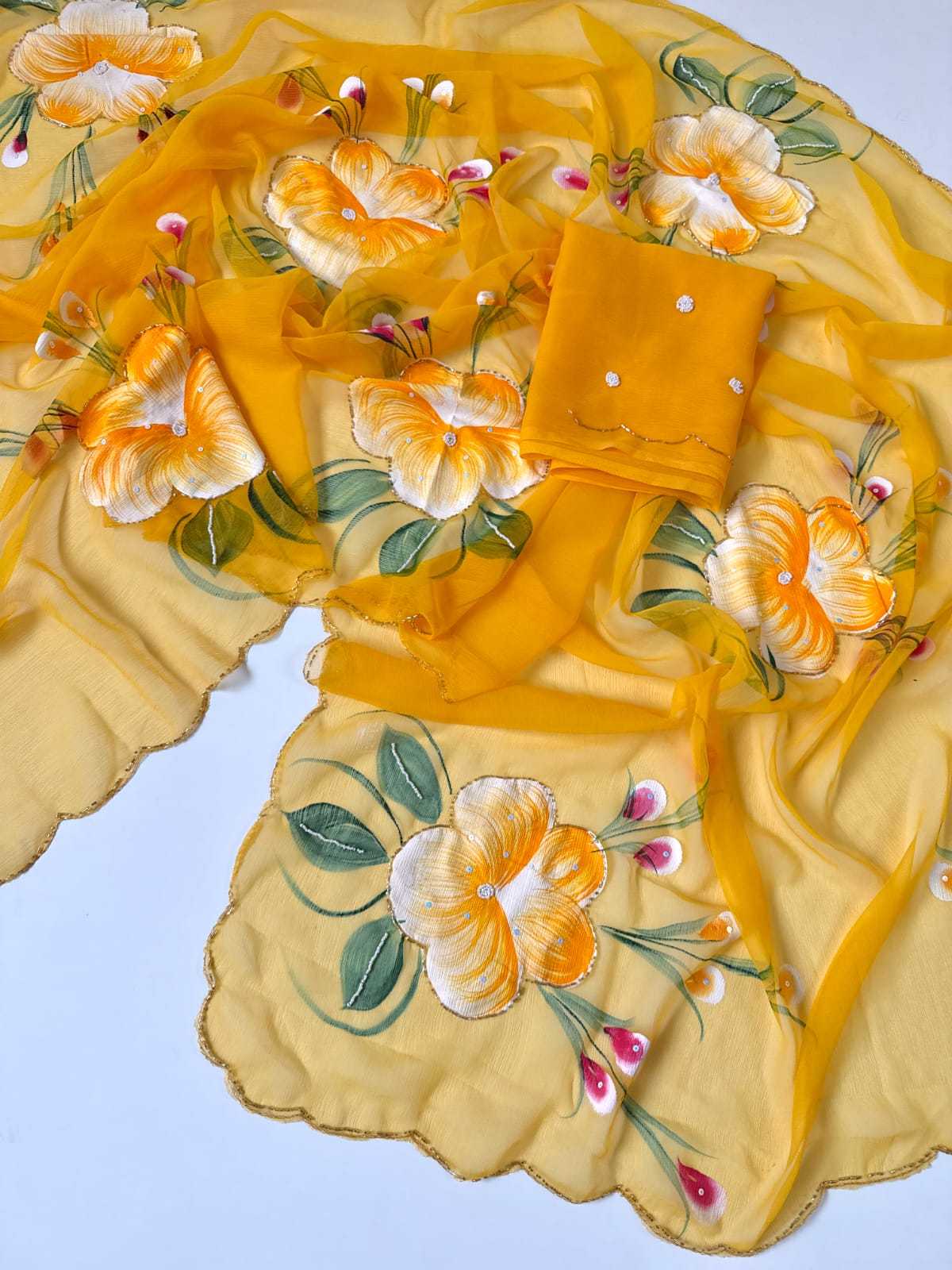 YNF Wholesale Pure Soft Shiffon Fancy Sarees  | Surat Manufacturer