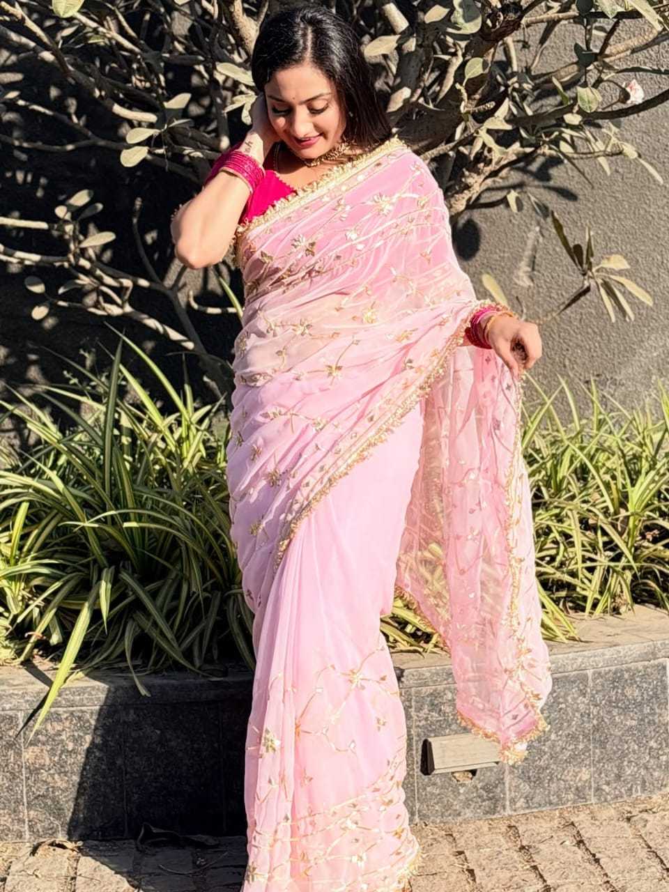 YNF Wholesale Georgette Fancy Sarees  | Surat Manufacturer