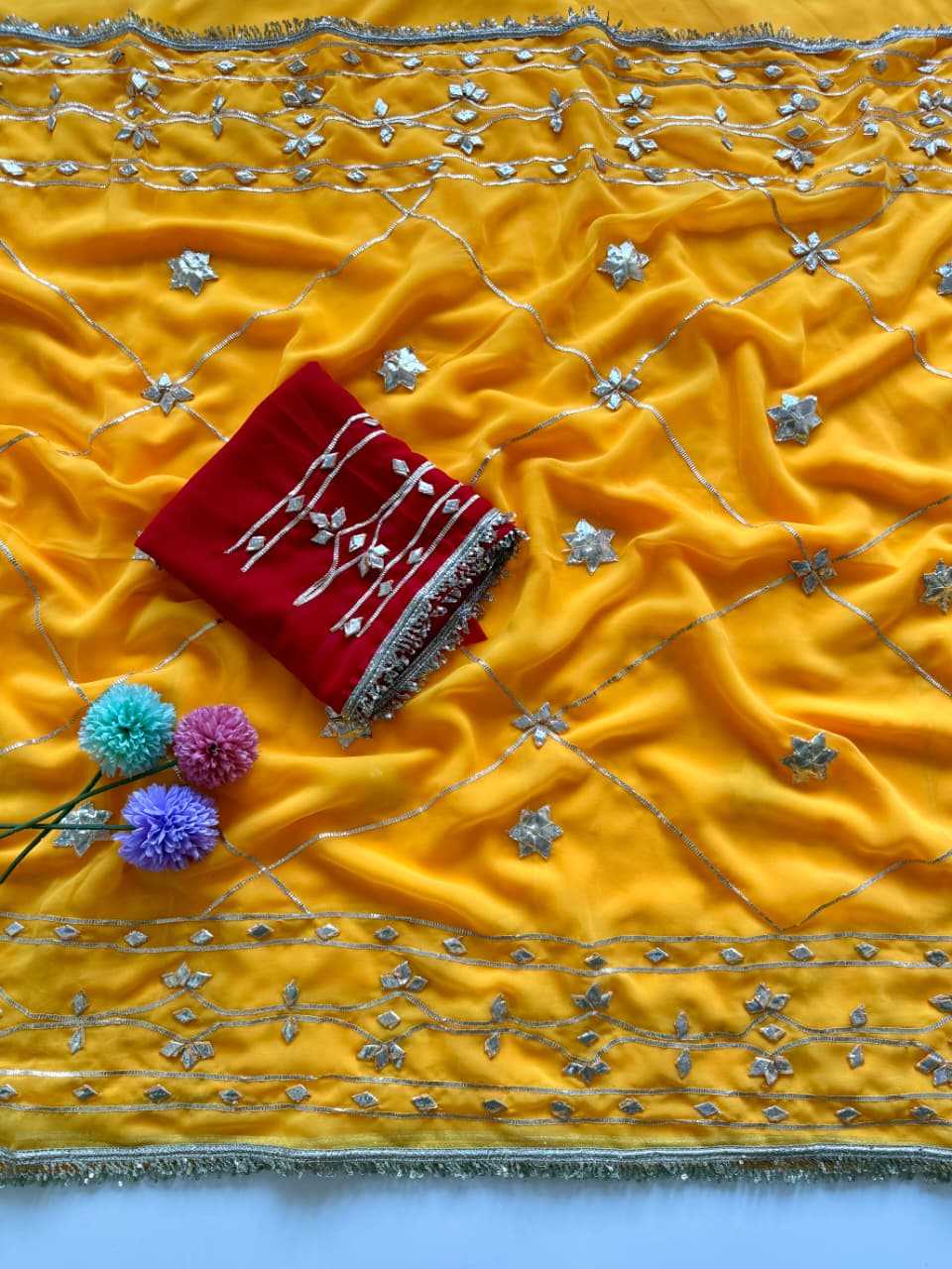 YNF Wholesale Georgette Fancy Sarees  | Surat Manufacturer