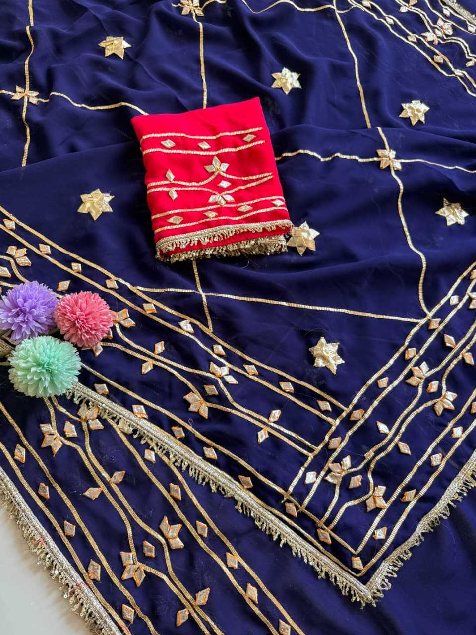 YNF Wholesale Georgette Fancy Sarees  | Surat Manufacturer
