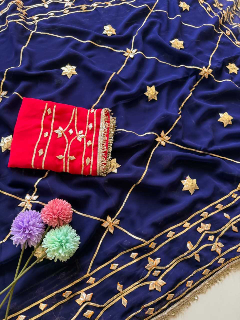 YNF Wholesale Georgette Fancy Sarees  | Surat Manufacturer
