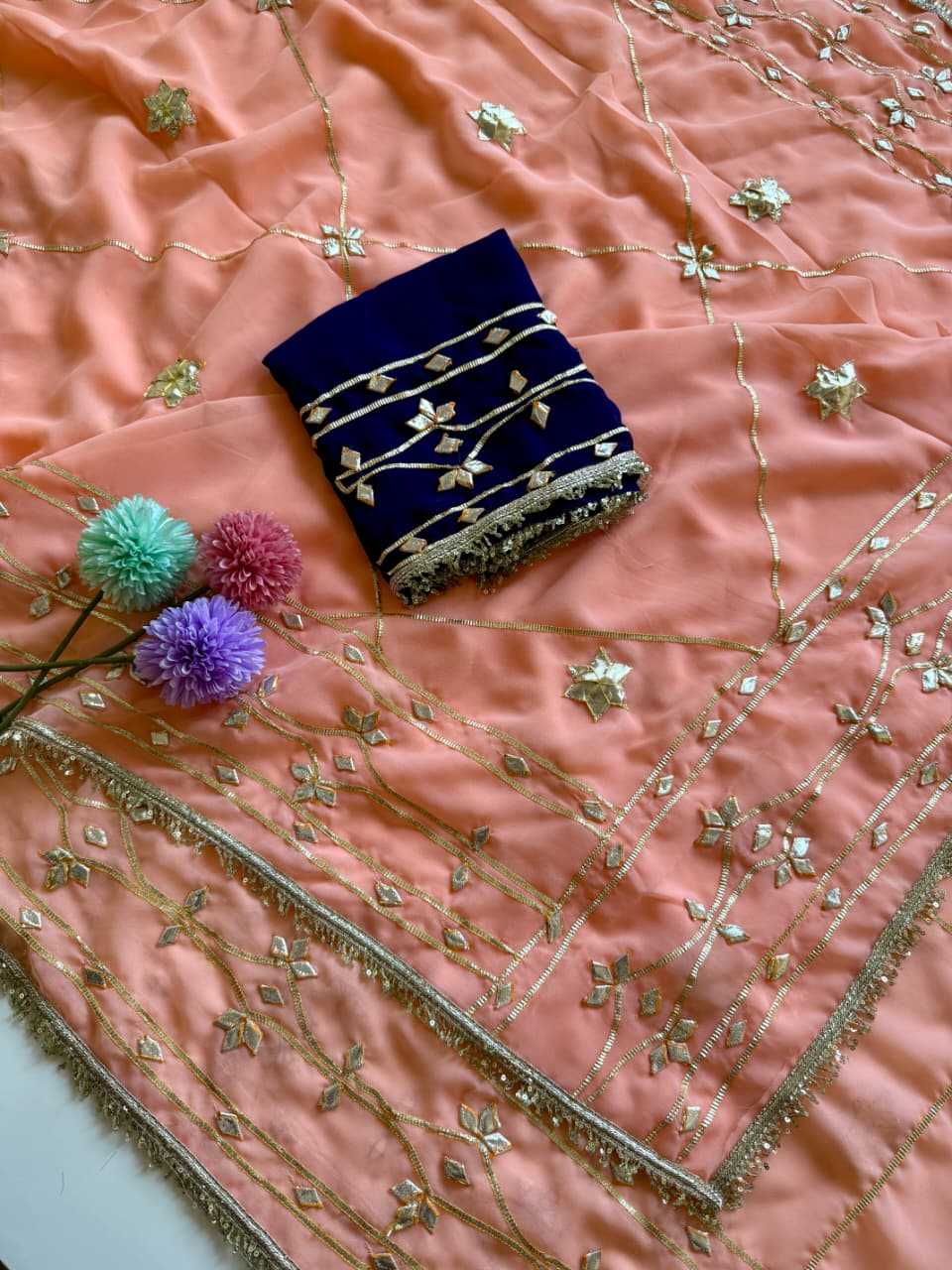 YNF Wholesale Georgette Fancy Sarees  | Surat Manufacturer