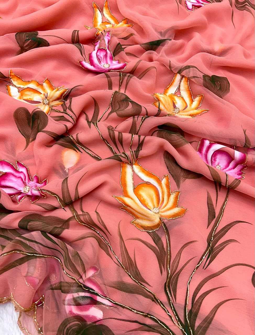 YNF Wholesale Pure Soft Shiffon Fancy Sarees  | Surat Manufacturer