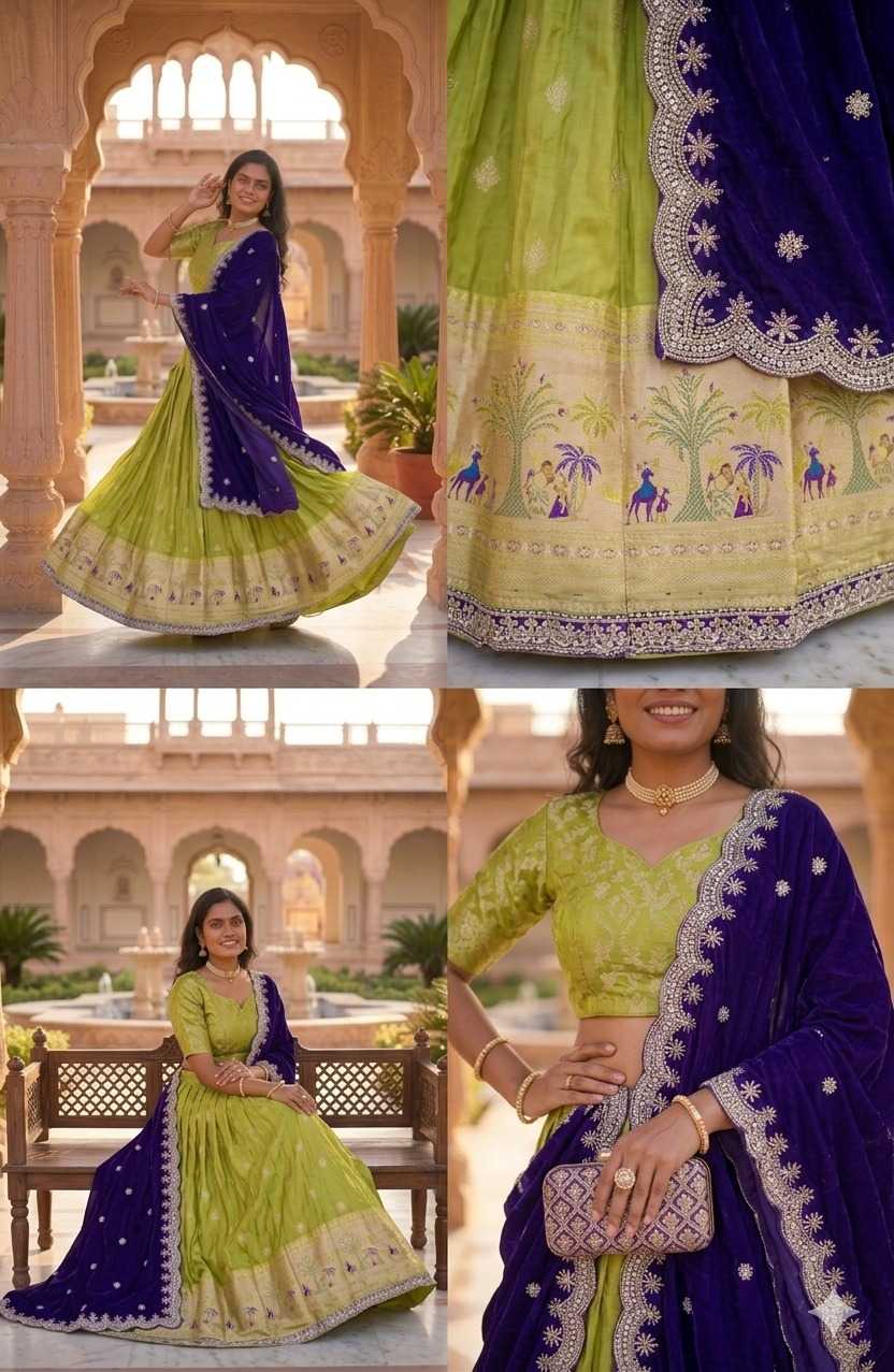 YNF Wholesale Shimmer Silk Designer Lehenga  | Surat Manufacturer