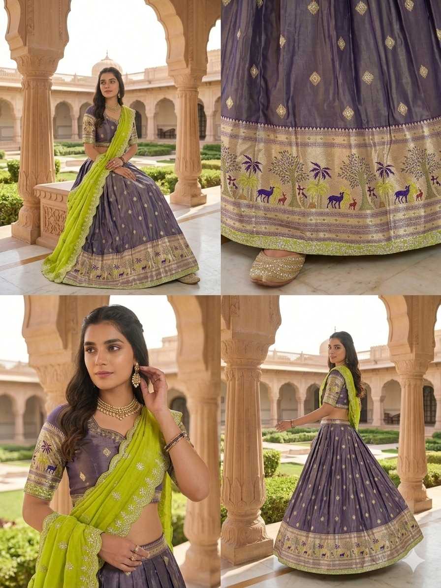 YNF Wholesale Shimmer Silk Designer Lehenga  | Surat Manufacturer