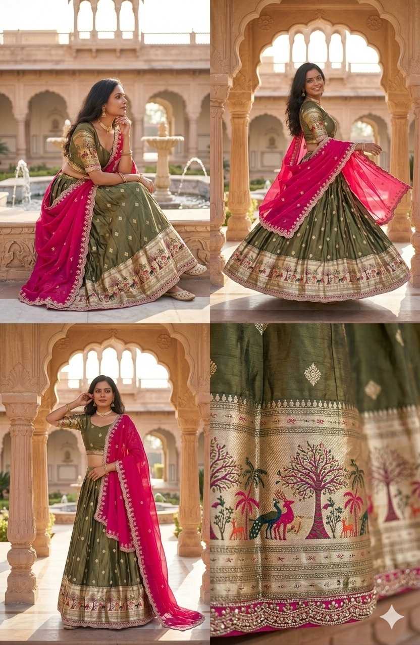 YNF Wholesale Shimmer Silk Designer Lehenga  | Surat Manufacturer