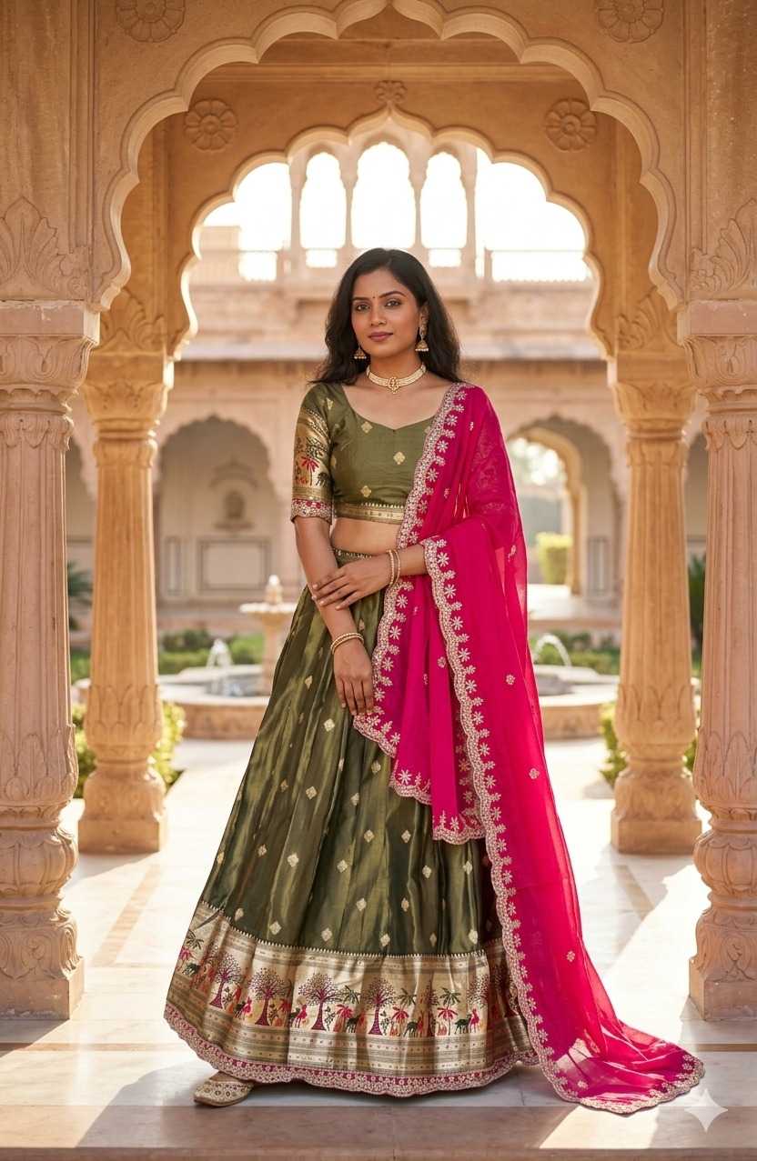 YNF Wholesale Shimmer Silk Designer Lehenga  | Surat Manufacturer