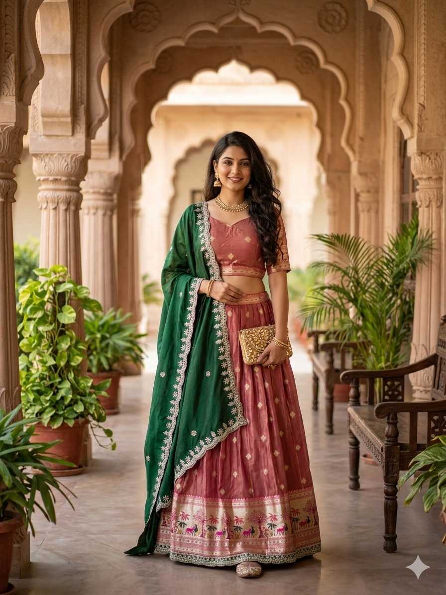 YNF Wholesale Shimmer Silk Designer Lehenga  | Surat Manufacturer