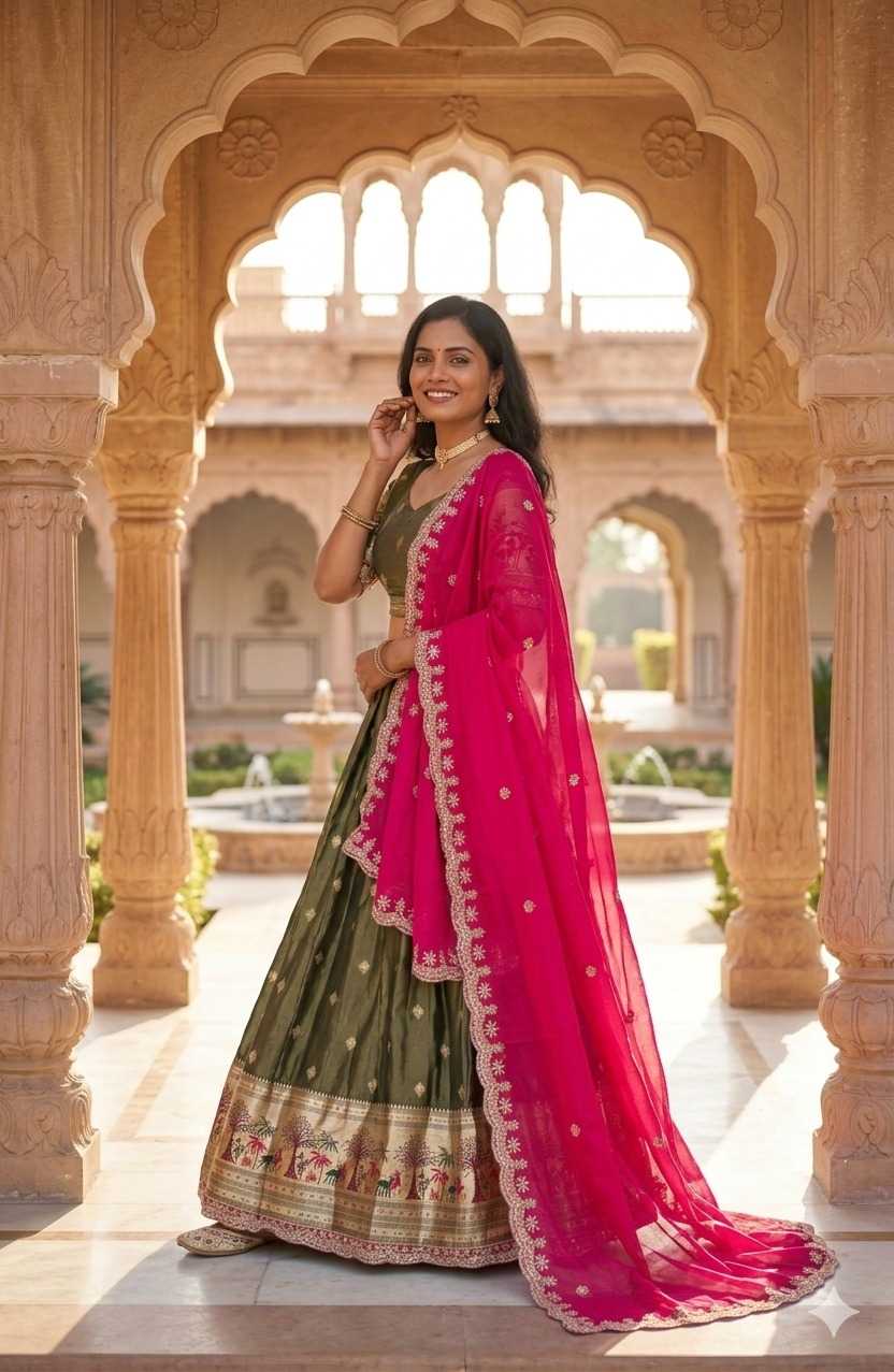 YNF Wholesale Shimmer Silk Designer Lehenga  | Surat Manufacturer