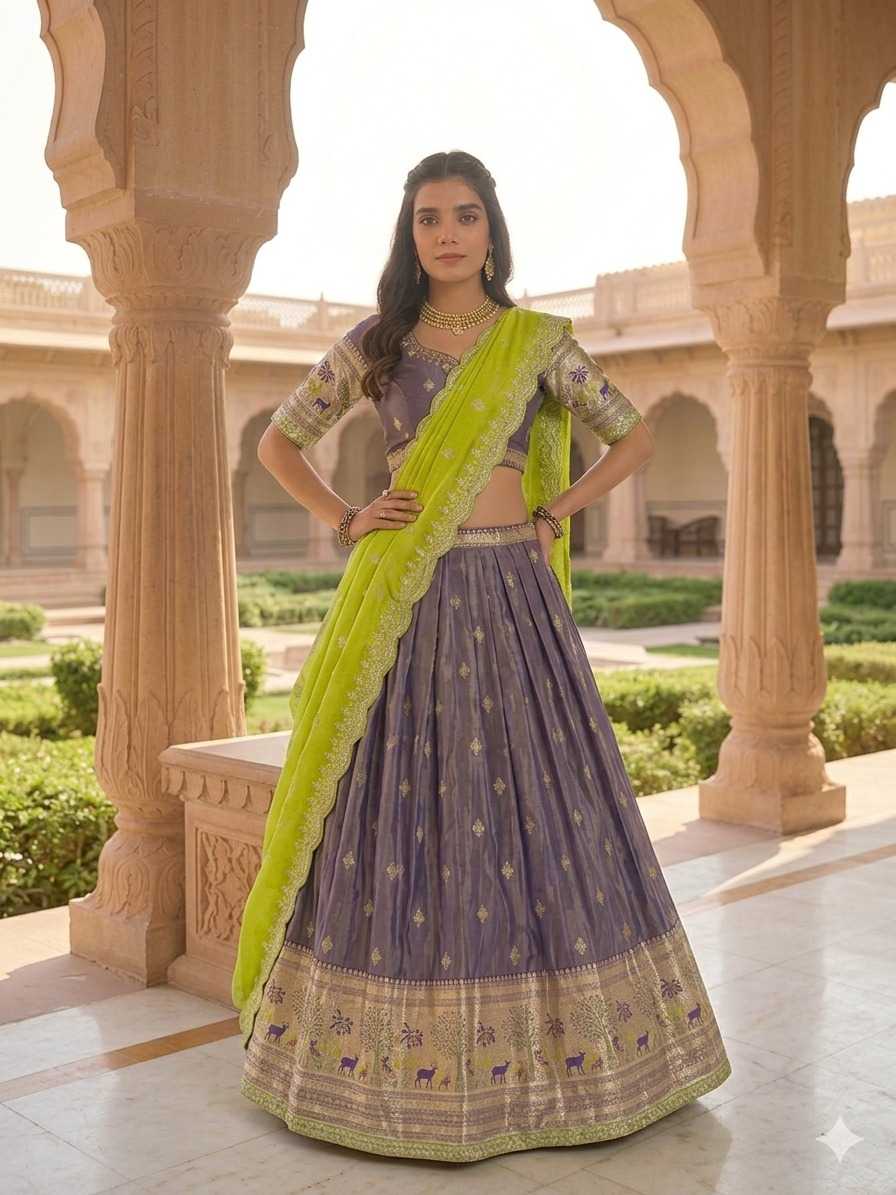 YNF Wholesale Shimmer Silk Designer Lehenga  | Surat Manufacturer
