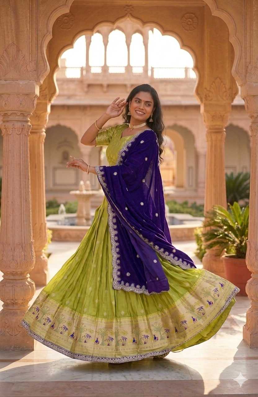 YNF Wholesale Shimmer Silk Designer Lehenga  | Surat Manufacturer