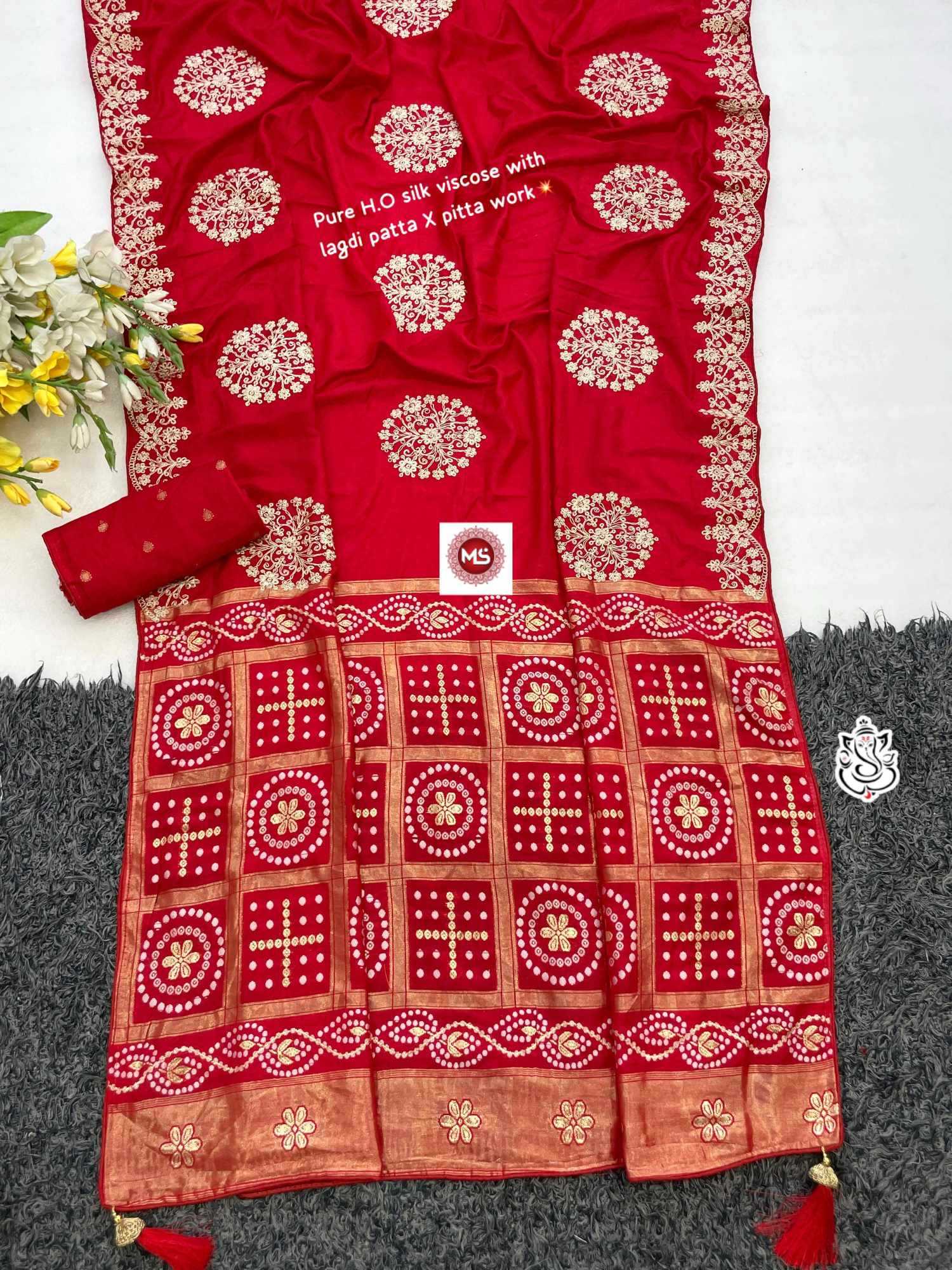 YNF Wholesale Pure Silk Brocade Sarees  | Surat Manufacturer