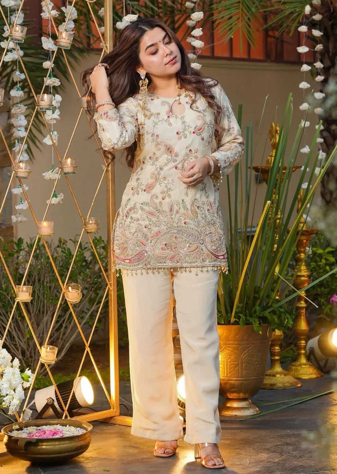 YNF Wholesale Crepe Silk Party Wear Kurtis  | Surat Manufacturer