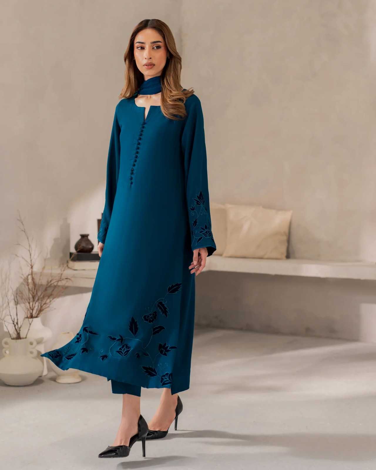 YNF Wholesale Chanderi Cotton Embroidery Suits  | Surat Manufacturer