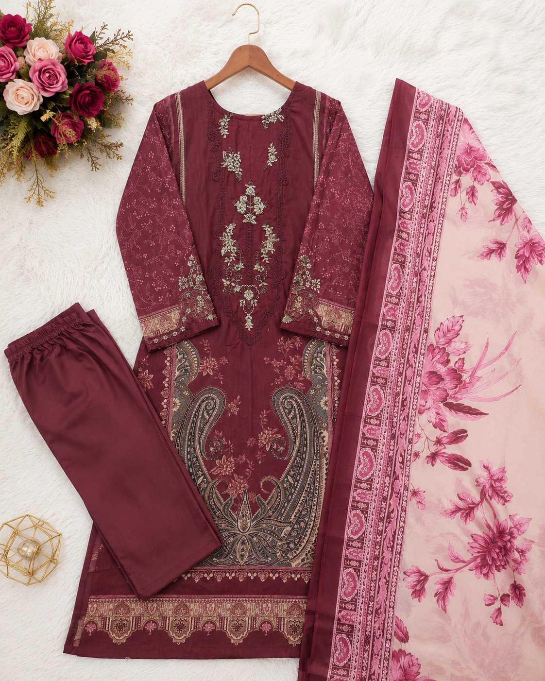 YNF Wholesale Cotton Printed Suits  | Surat Manufacturer