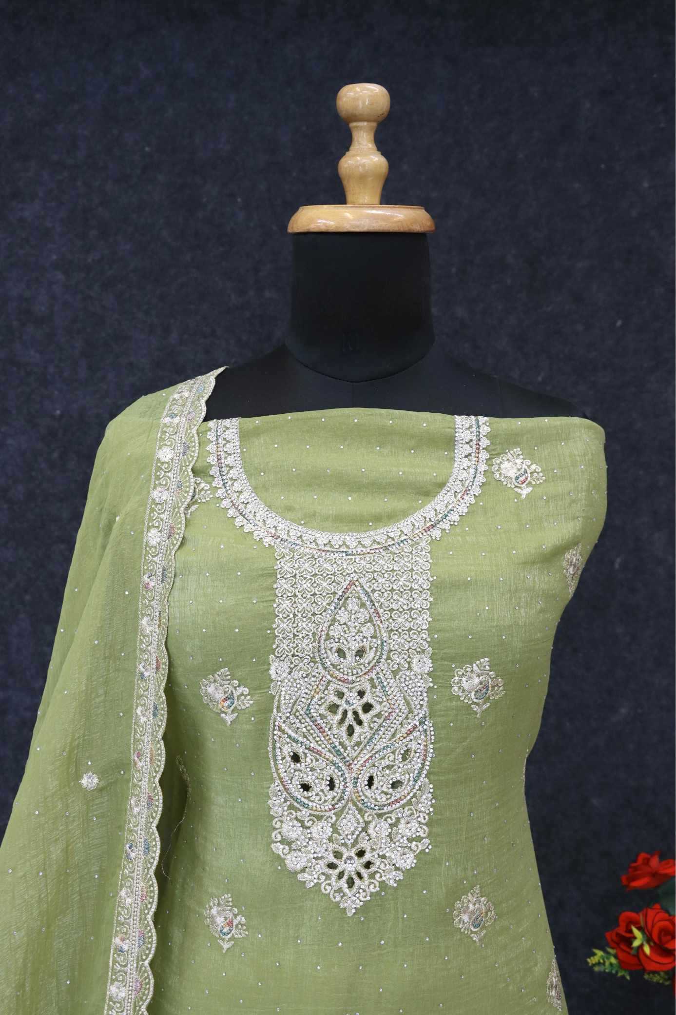 YNF Wholesale Crunchi Embroidery Suits  | Surat Manufacturer