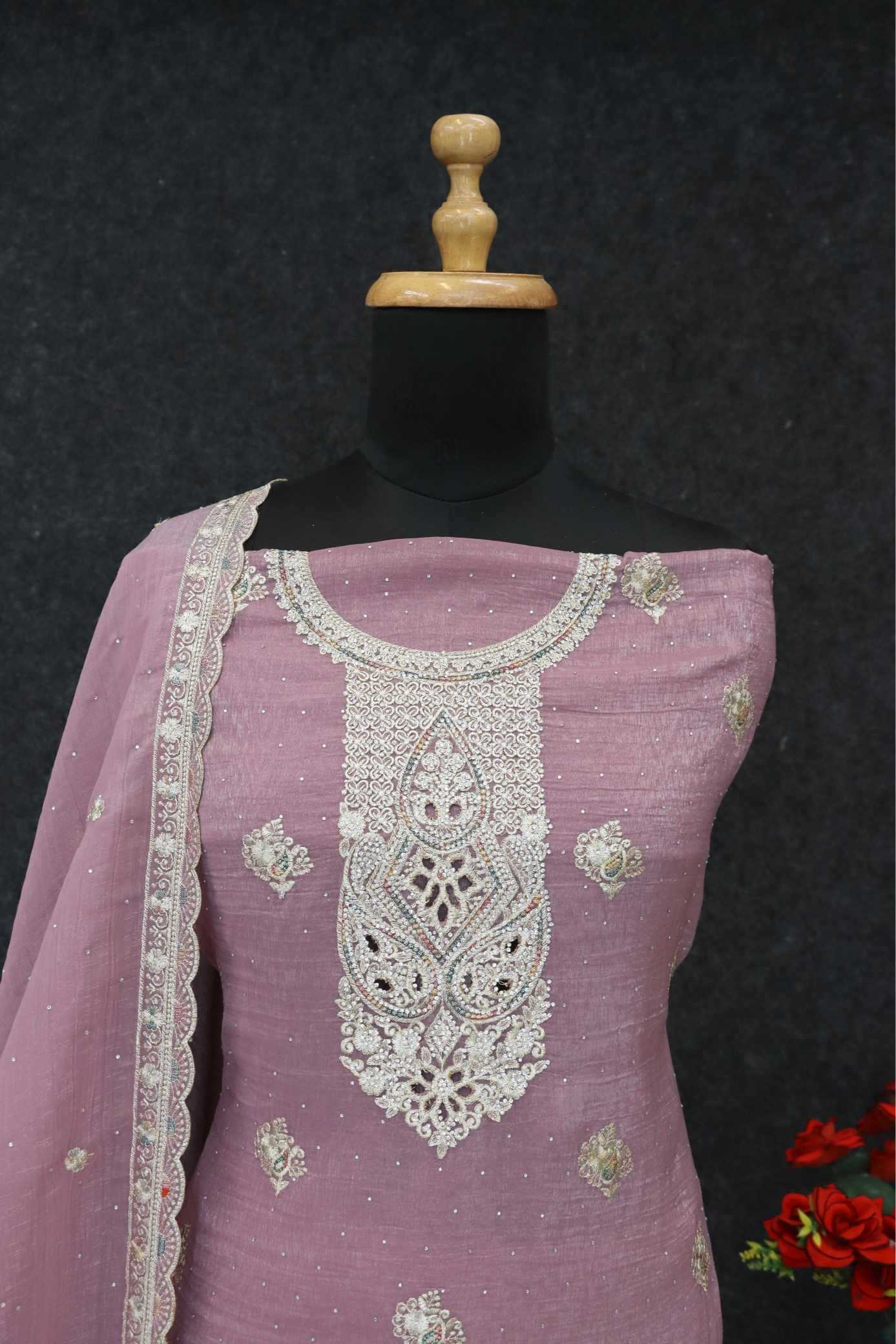 YNF Wholesale Crunchi Embroidery Suits  | Surat Manufacturer