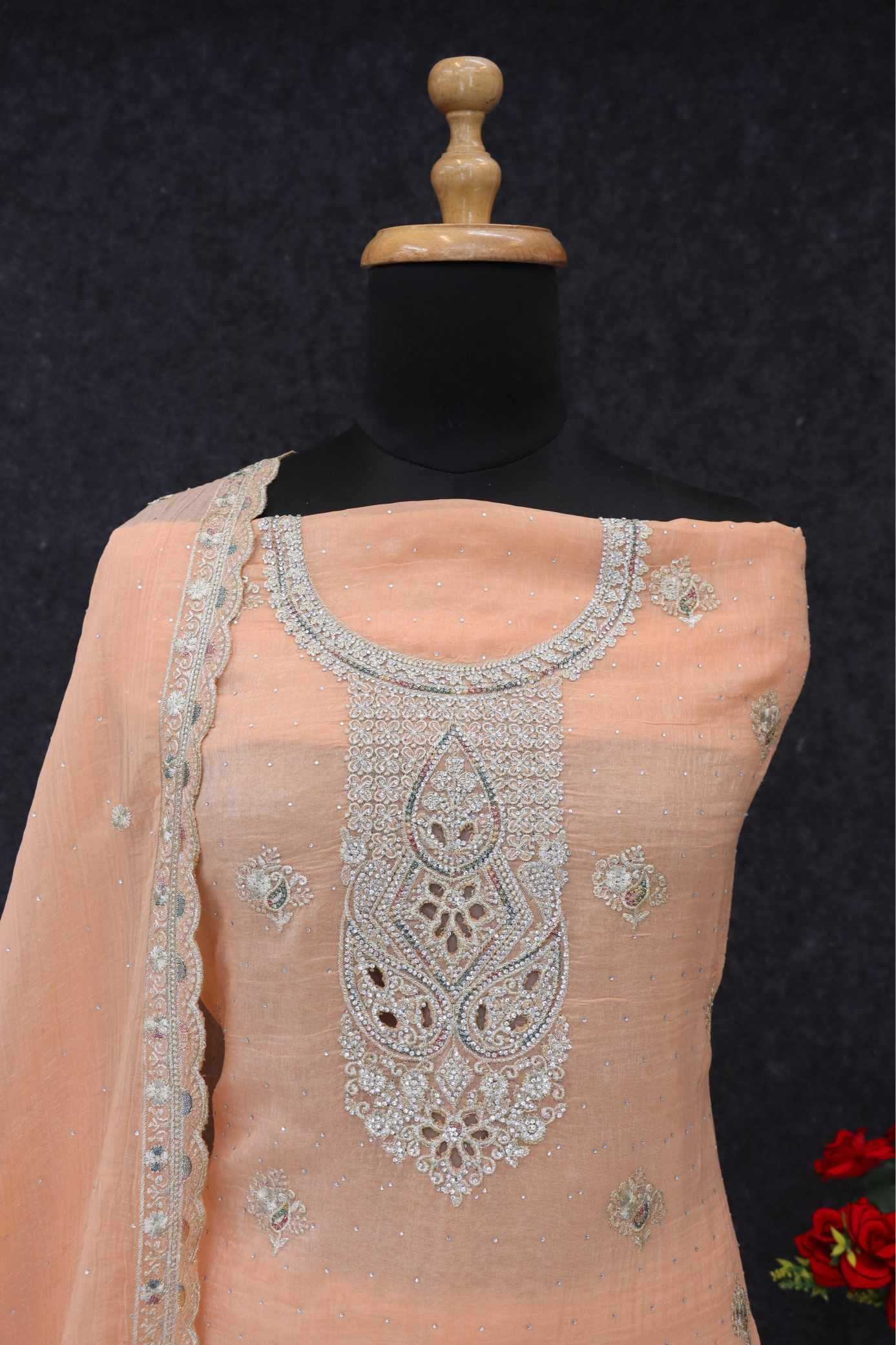YNF Wholesale Crunchi Embroidery Suits  | Surat Manufacturer