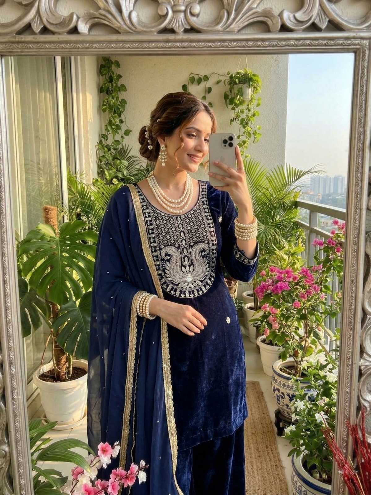 YNF Wholesale Velvet Velvet Suits  | Surat Manufacturer