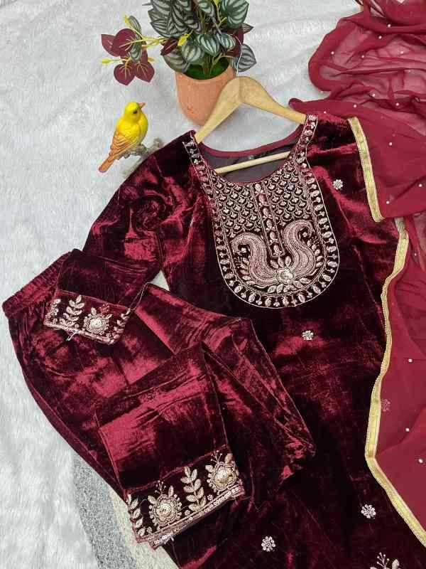 YNF Wholesale Velvet Velvet Suits  | Surat Manufacturer