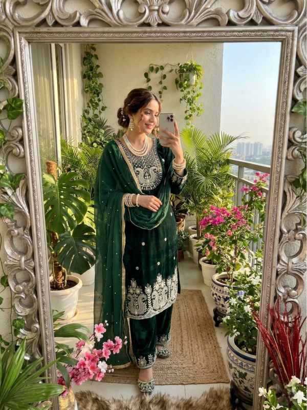 YNF Wholesale Velvet Velvet Suits  | Surat Manufacturer