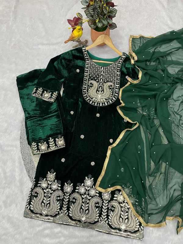 YNF Wholesale Velvet Velvet Suits  | Surat Manufacturer
