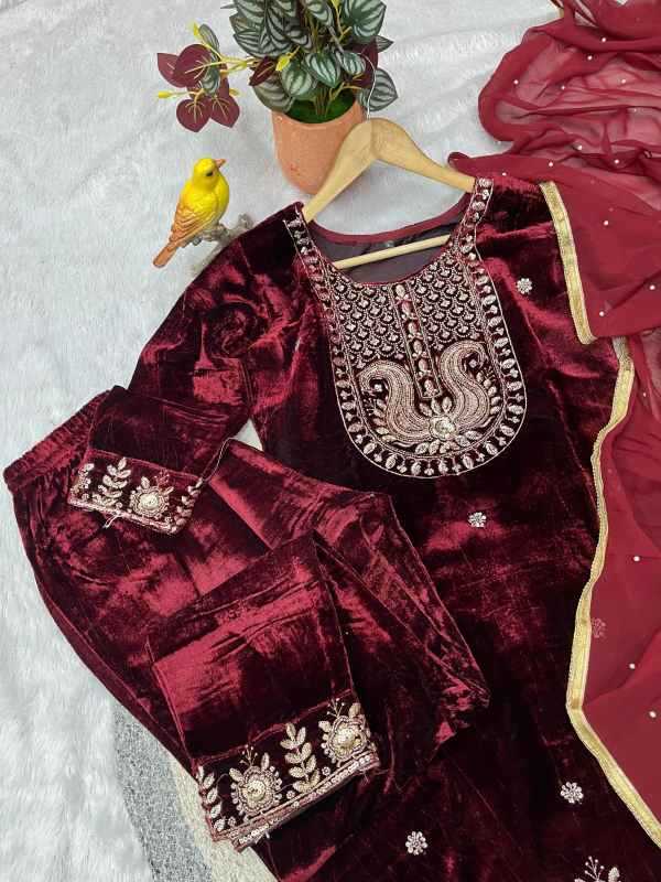 YNF Wholesale Velvet Velvet Suits  | Surat Manufacturer