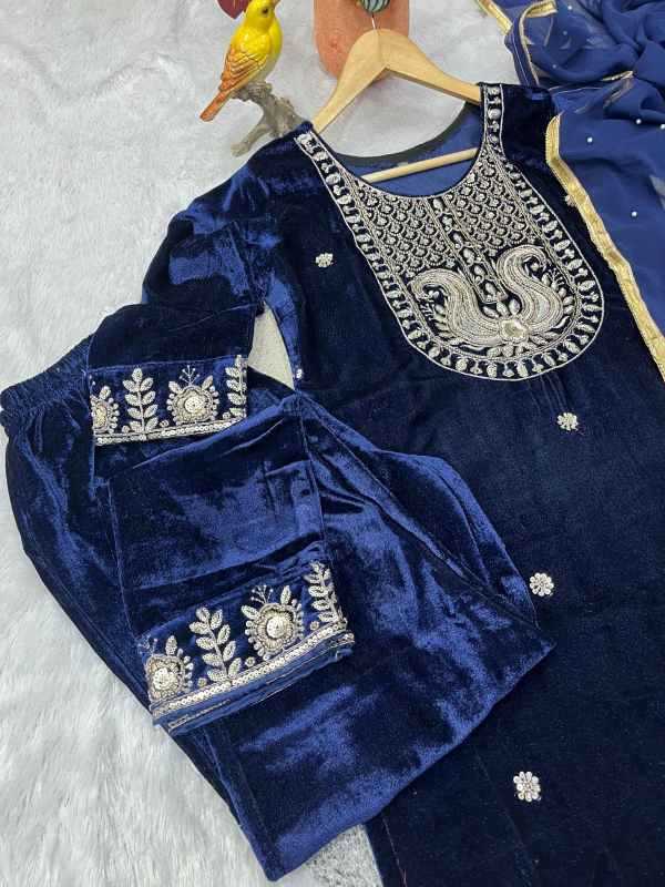 YNF Wholesale Velvet Velvet Suits  | Surat Manufacturer