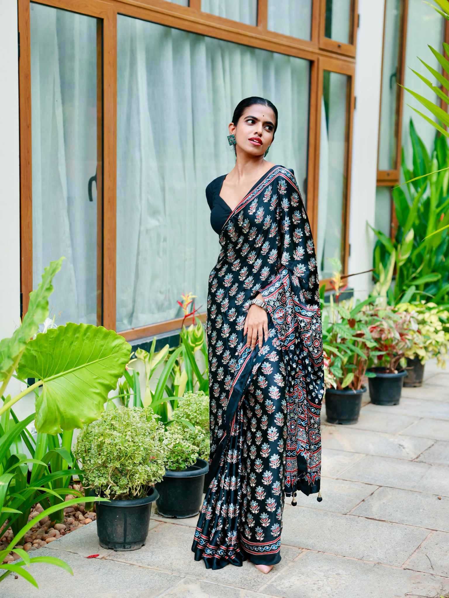 YNF Wholesale Satin Printed Sarees  | Surat Manufacturer