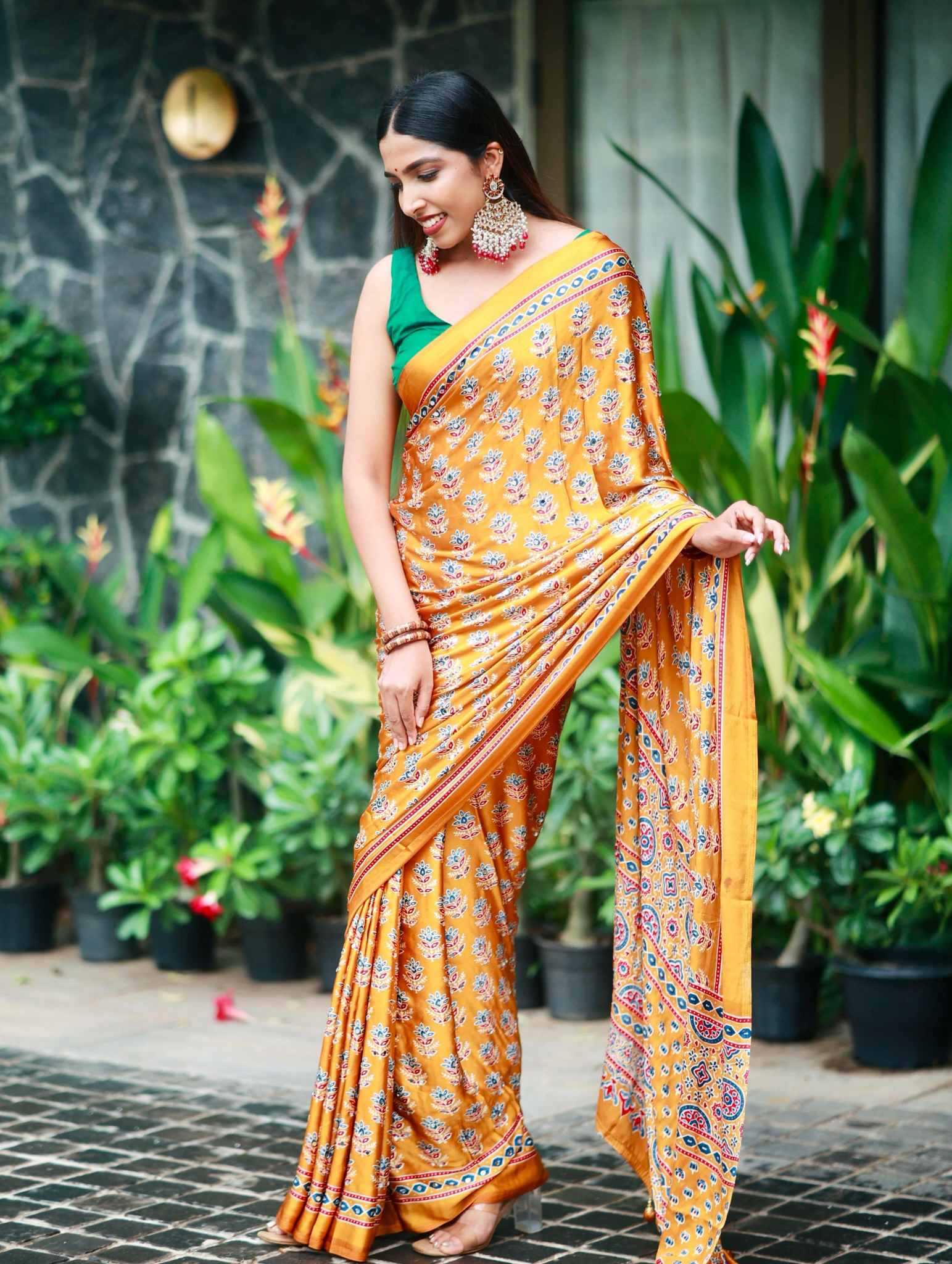 YNF Wholesale Satin Printed Sarees  | Surat Manufacturer